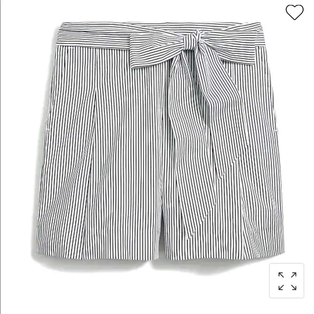J.Crew striped paper bag waste shorts